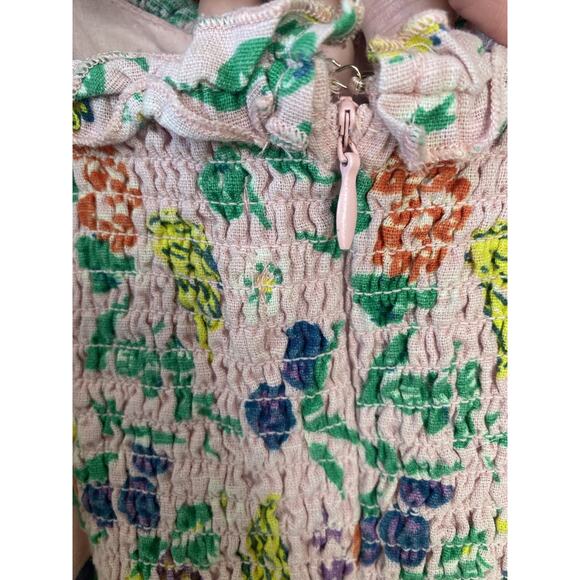 Urban Outfitters Dress Womens Size Medium Feminine Dainty Beachy Smocked Mini - Picture 5 of 14